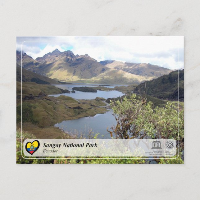 Postal UNESCO WHS - Parque nacional de Sangay (Anverso)