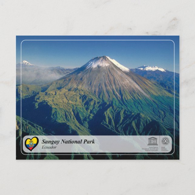 Postal UNESCO WHS - Parque nacional de Sangay (Anverso)