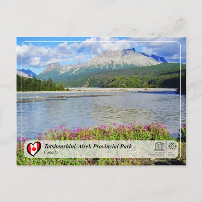 Postal UNESCO WHS - Parque provincial de Tatshenshini-Als (Anverso)