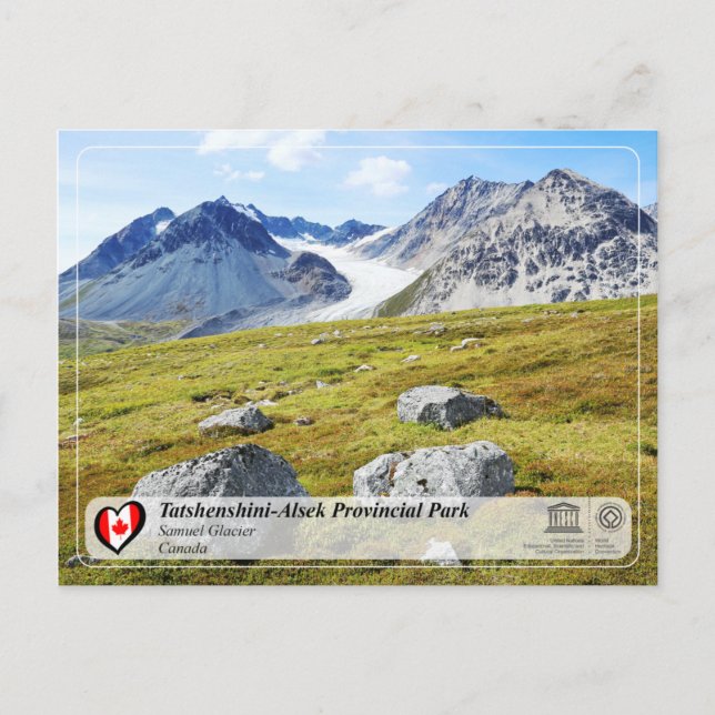 Postal UNESCO WHS - Parque provincial de Tatshenshini-Als (Anverso)