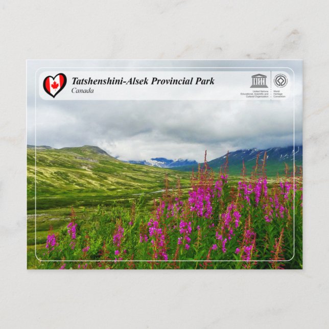 Postal UNESCO WHS - Parque provincial de Tatshenshini-Als (Anverso)