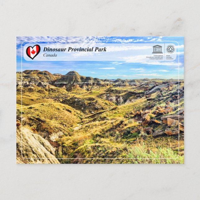 Postal UNESCO WHS - Parque Provincial Dinosaurio (Anverso)