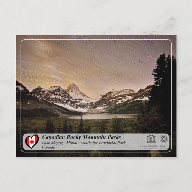 Postal UNESCO WHS - Parque Provincial Monte Assiniboine (Anverso)