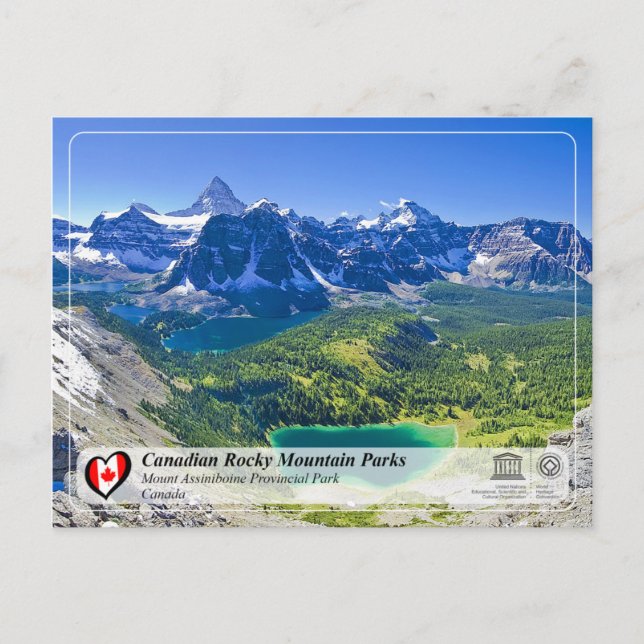 Postal UNESCO WHS - Parque Provincial Monte Assiniboine (Anverso)