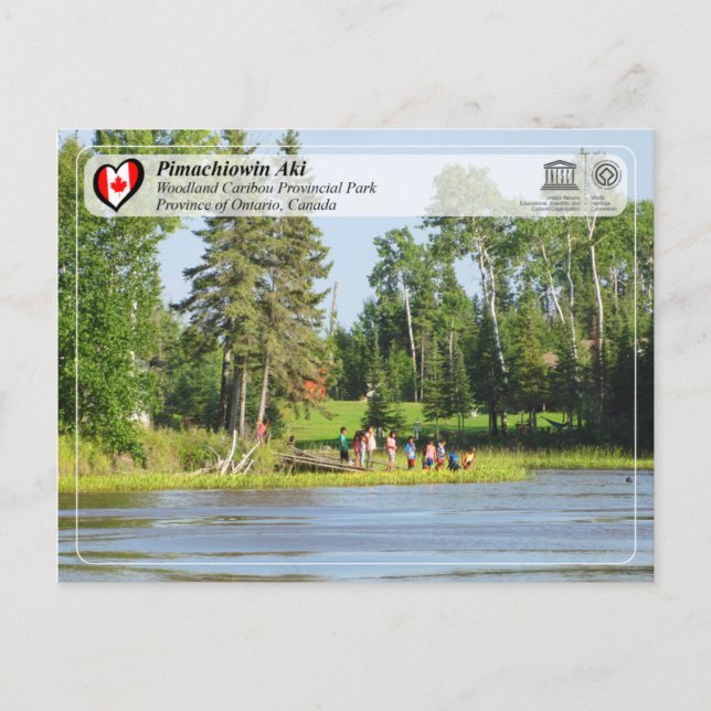 Postal UNESCO WHS - Pimachiowin Aki (Anverso)