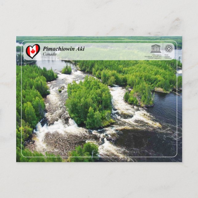 Postal UNESCO WHS - Pimachiowin Aki (Anverso)