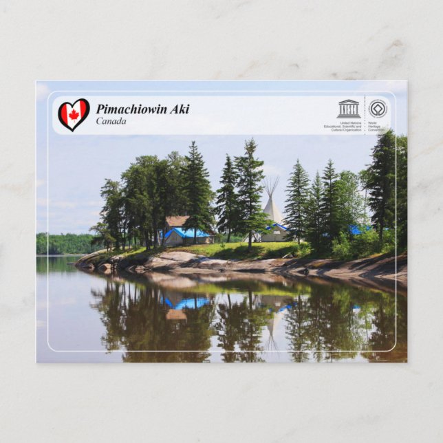 Postal UNESCO WHS - Pimachiowin Aki (Anverso)