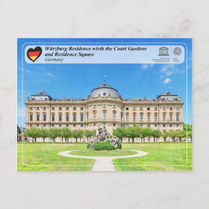 Postal UNESCO WHS - Residencia Würzburg