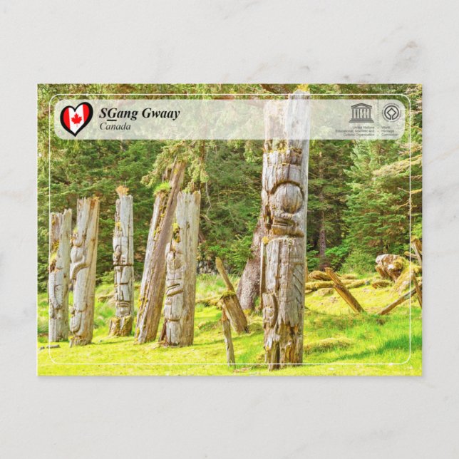 Postal UNESCO WHS - SGang Gwaay (Anverso)