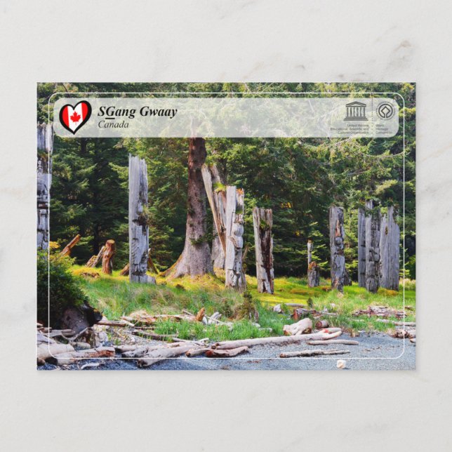 Postal UNESCO WHS - SGang Gwaay (Anverso)