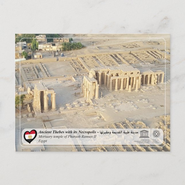 Postal UNESCO WHS - Temas antiguos - La necrópolis de las (Anverso)