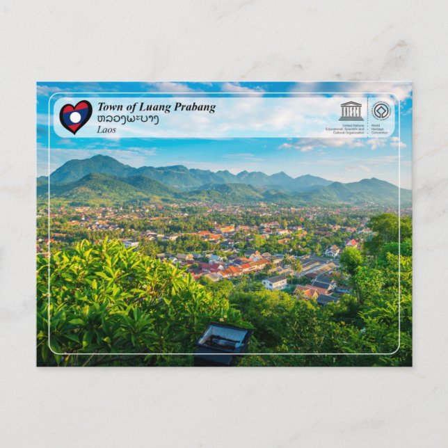 Postal UNESCO WHS - Town of Luang Prabang - ຫລວງພະບາງ  (Anverso)
