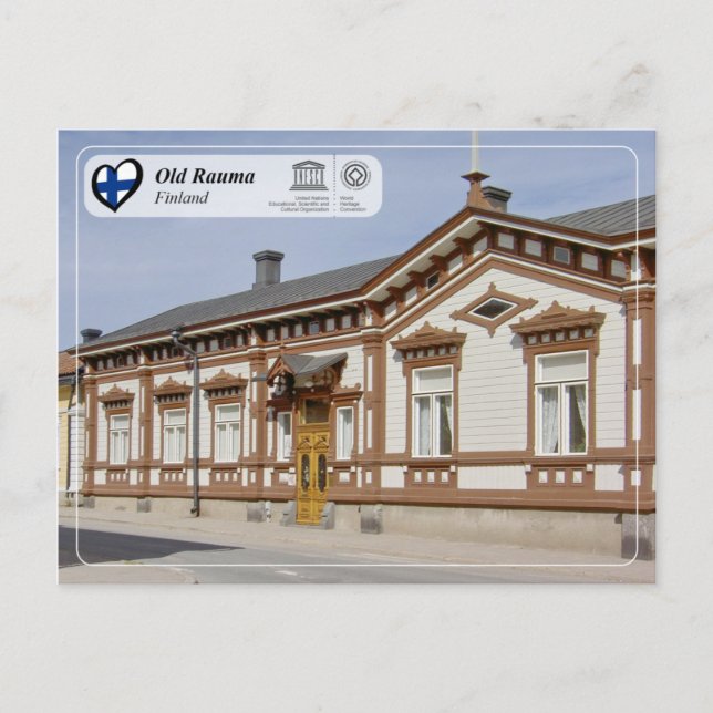 Postal UNESCO WHS - Viejo Rauma (Anverso)