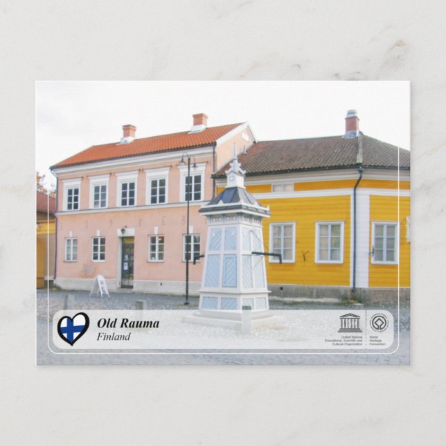 Postal UNESCO WHS - Viejo Rauma (Anverso)