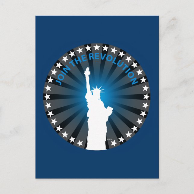 Postal Únete a la revolución (Anverso)