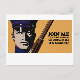 Postal Únete a mí ~ Marines estadounidenses
