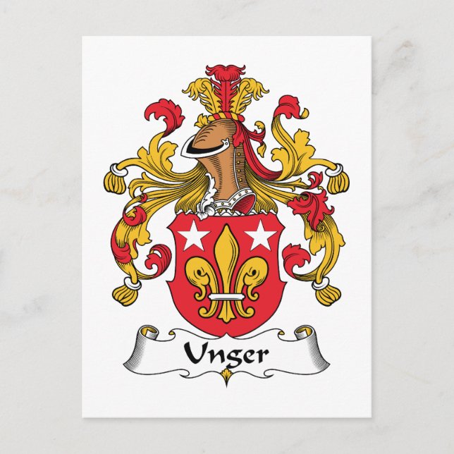 Postal Unger Family Crest (Anverso)