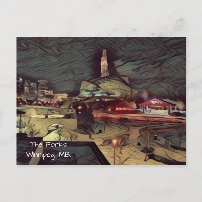 Postal única de la ciudad de Winnipeg, Manitoba Ca (Anverso)