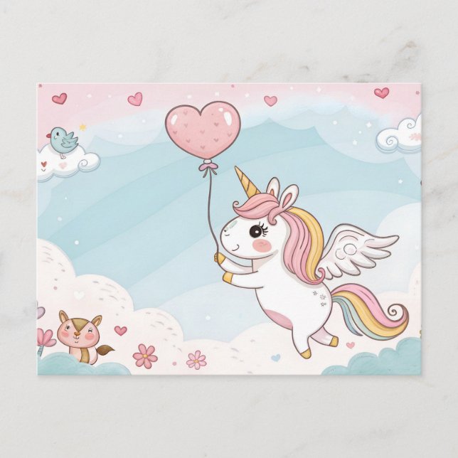 Postal Unicorn and Friends Under the Sun (Anverso)
