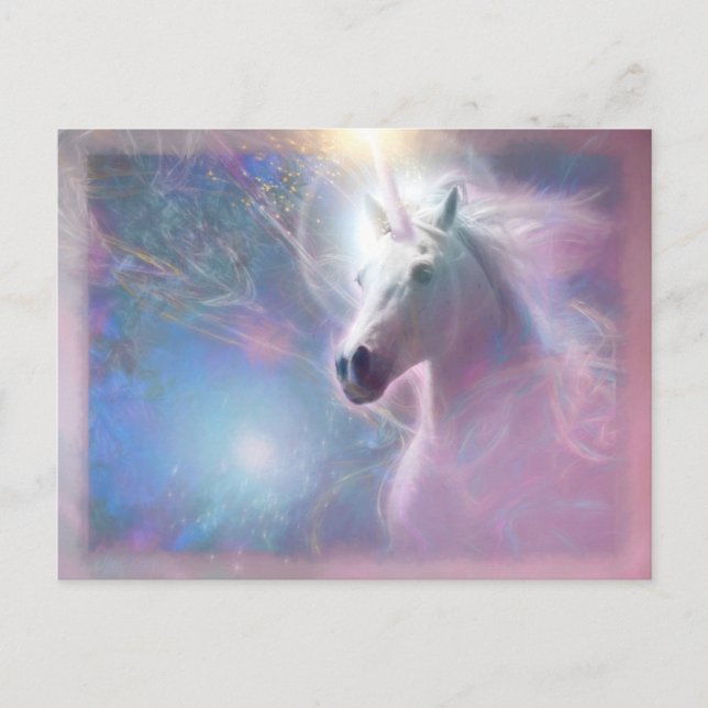 Postal Unicorn Horse SHAFIRE (Anverso)