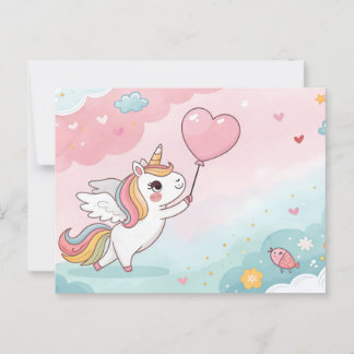 Postal Unicorn Magical Heart Day