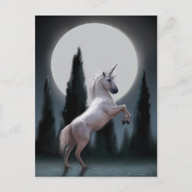 Postal Unicorn Moon (Anverso)
