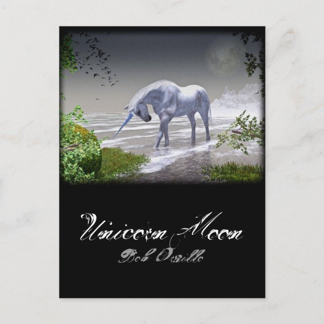 Postal Unicorn Moon (Anverso)