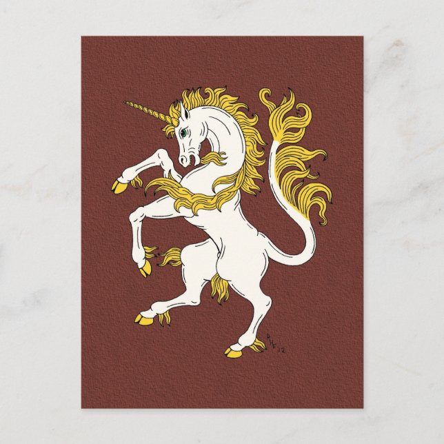 Postal Unicorn Rampant (Anverso)