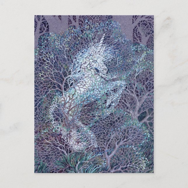 Postal Unicorn Woods Deva (Anverso)