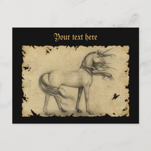 Postal Unicornio (Anverso)