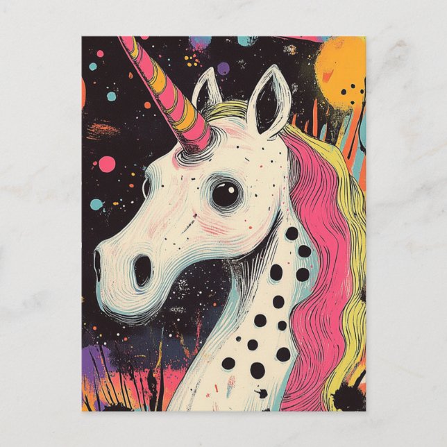 Postal Unicornio (Anverso)