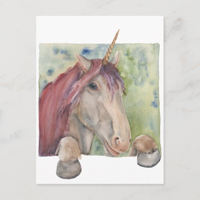 Postal Unicornio (Anverso)
