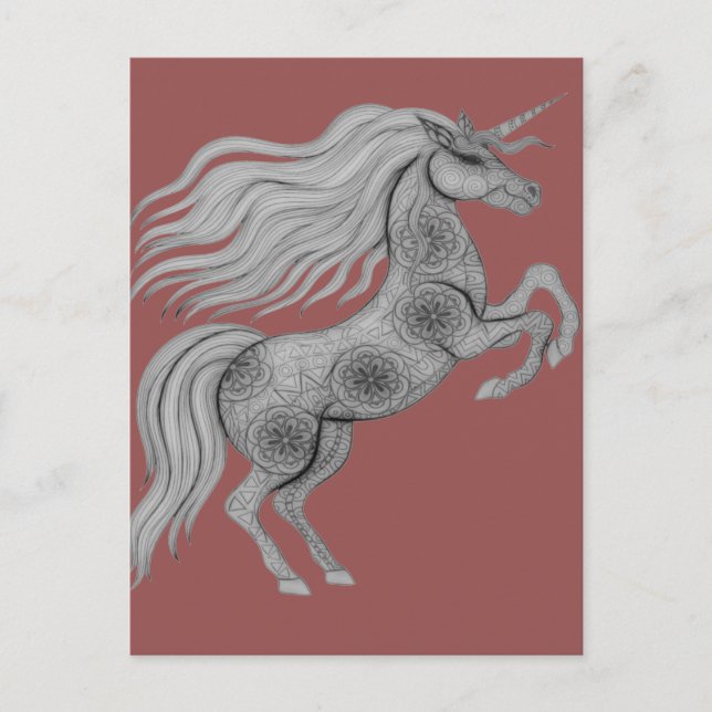 Postal Unicornio (Anverso)