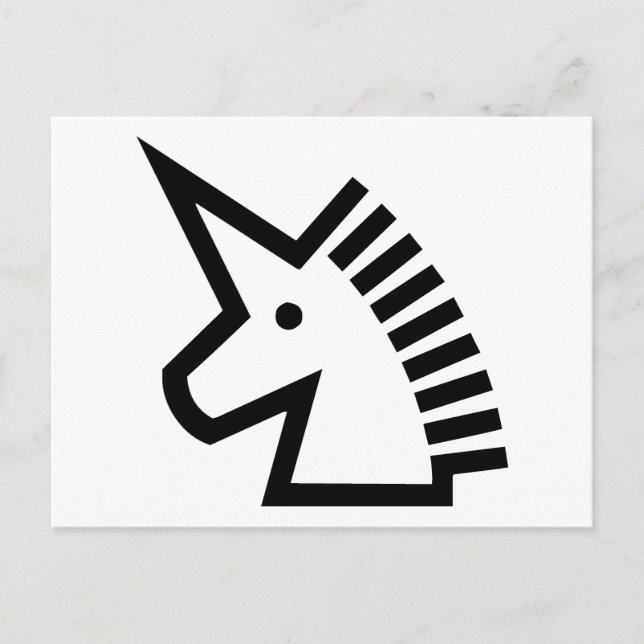 Postal Unicornio (Anverso)