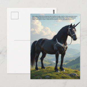 Postal Unicornio Afortunado