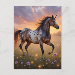 Postal unicornio Appaloosa