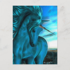 Postal Unicornio barrido en Azure