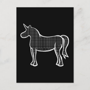 Postal Unicornio binario
