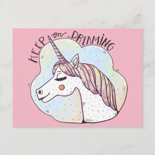 Postal Unicornio Caprichoso Soñador