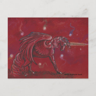 Postal Unicornio con Orbs