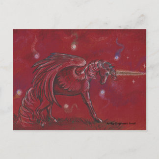 Postal Unicornio con Orbs