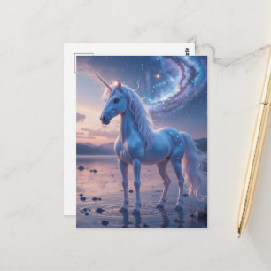 Postal Unicornio de fantasía