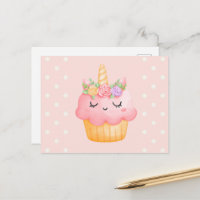 Unicornio de magdalena rosa linda con rosas