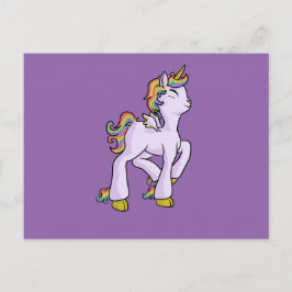 Postal ¡Unicornio del arco iris!