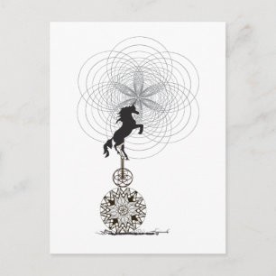 Postal unicornio del universo