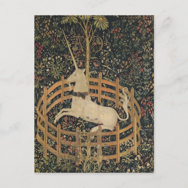Postal Unicornio en cautiverio (Anverso)
