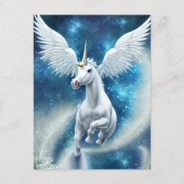 Postal Unicornio en el aire