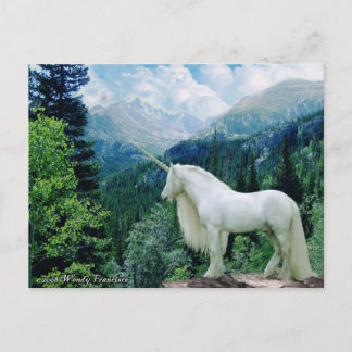 Postal Unicornio En Las Montañas
