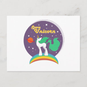 Postal Unicornio espacial
