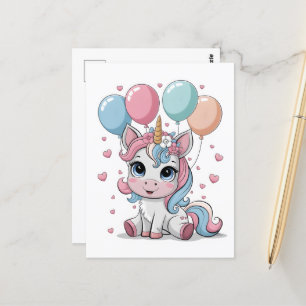 Postal Unicornio lindo